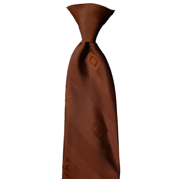 Richman Brothers Snapper Silver Snap Clip On Men's Tie Burgundy Polyester - Picture 6 of 12